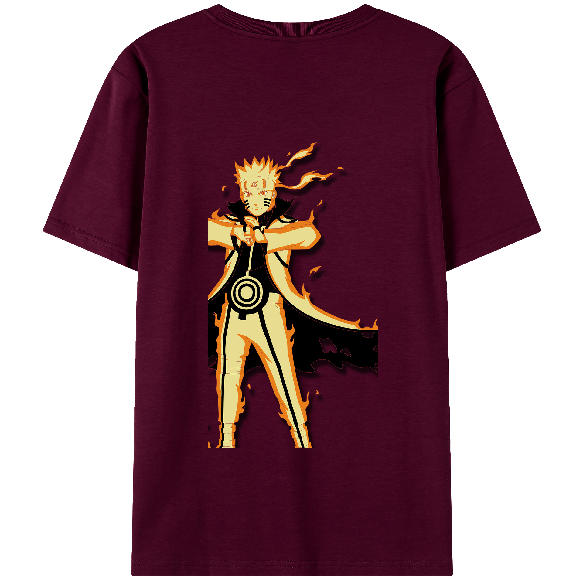 （画像用） NARUTO -ナルト- うずまき ナルト Uzumaki Naruto レディース半袖Tシャツ(バックプリント)